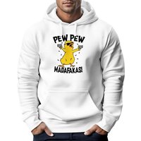 MoonWorks Hoodie Hoodie Herren Pew Pew Madafakas Crazy Chick Küken Meme Spruch Trend Kapuzen-Pullover Moonworks® von MoonWorks