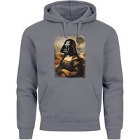 MoonWorks Hoodie Hoodie Herren Print Aufdruck Mona Lisa Parodie Meme Kapuzen-Pullover M von MoonWorks