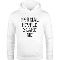 MoonWorks Hoodie Normal People Scare Me Kapuzen-Pullover Hoodie Herren Moonworks® von MoonWorks