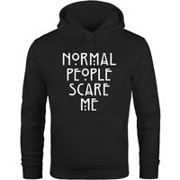 MoonWorks Hoodie Normal People Scare Me Kapuzen-Pullover Hoodie Herren Moonworks® von MoonWorks