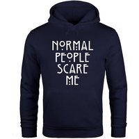 MoonWorks Hoodie Normal People Scare Me Kapuzen-Pullover Hoodie Herren Moonworks® von MoonWorks