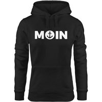 MoonWorks Hoodie Trend Kapuzen-Pullover Damen Moin mit Anker Hoodie Moonworks® von MoonWorks