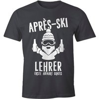 MoonWorks Print-Shirt Après Ski Herren T-Shirt Lehrer Fun-Shirt Moonworks® mit Print von MoonWorks