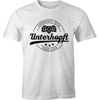 MoonWorks Print-Shirt Chronisch Unterhopft Total Herren T-Shirt Since Ever Fun-Shirt mit Print von MoonWorks