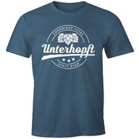 MoonWorks Print-Shirt Chronisch Unterhopft Total Herren T-Shirt Since Ever Fun-Shirt mit Print von MoonWorks