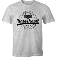 MoonWorks Print-Shirt Chronisch Unterhopft Total Herren T-Shirt Since Ever Fun-Shirt mit Print von MoonWorks