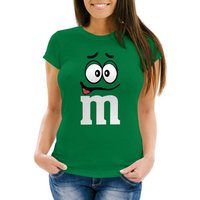 MoonWorks Print-Shirt Damen T-Shirt Fasching Karneval M Aufdruck Gruppen- Kostüm Verkleidung mit Print von MoonWorks