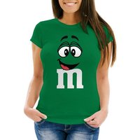 MoonWorks Print-Shirt Damen T-Shirt Fasching Karneval M Aufdruck Gruppen- Kostüm Verkleidung mit Print von MoonWorks