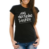 MoonWorks Print-Shirt Damen T-Shirt mit Spruch - aus der Reihe tanzen - tanzen Party Techno Moonworks® mit Print von MoonWorks