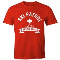 MoonWorks Print-Shirt Herren T-Shirt Apres-Ski Patrol Rescue Team Fun-Shirt Moonworks® mit Print von MoonWorks