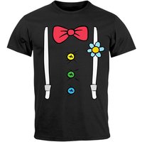 MoonWorks Print-Shirt Herren T-Shirt Fasching Karneval Clown Kostüm-Ersatz Verkleidung Last mit Print von MoonWorks