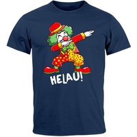 MoonWorks Print-Shirt Herren T-Shirt Fasching Karneval Dabbing Clown Kostüm-Ersatz Last Minu mit Print von MoonWorks