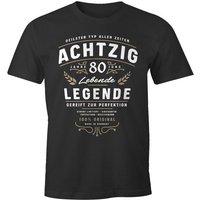 MoonWorks Print-Shirt Herren T-Shirt Geburtstag Geschenk für Männer Lebende Legende Alter MoonWorks® mit Print von MoonWorks