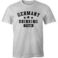 MoonWorks Print-Shirt Herren T-Shirt Germany Drinking Team Bier Fun-Shirt Moonworks® mit Print von MoonWorks