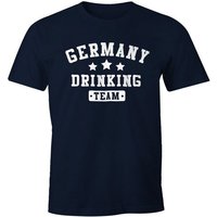 MoonWorks Print-Shirt Herren T-Shirt Germany Drinking Team Bier Fun-Shirt Moonworks® mit Print von MoonWorks
