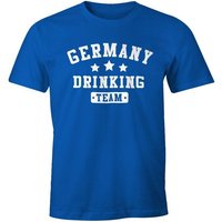 MoonWorks Print-Shirt Herren T-Shirt Germany Drinking Team Bier Fun-Shirt Moonworks® mit Print von MoonWorks