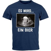 MoonWorks Print-Shirt Herren T-Shirt Männer Bier Alkohol Spruch Partyshirt Fasching Karneval mit Print von MoonWorks