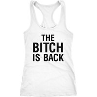 MoonWorks Tanktop Damen Tank-Top Shirt The Bitch is back Racerback Moonworks® von MoonWorks