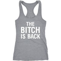 MoonWorks Tanktop Damen Tank-Top Shirt The Bitch is back Racerback Moonworks® von MoonWorks