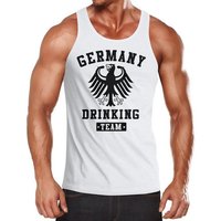 MoonWorks Tanktop Deutschland Herren Tanktop Germany Drinking Bier Team Adler mit Print von MoonWorks