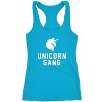 MoonWorks Tanktop Einhorn Shirt Tank-Top Unicorn Gang Moonworks® von MoonWorks