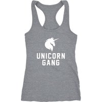 MoonWorks Tanktop Einhorn Shirt Tank-Top Unicorn Gang Moonworks® von MoonWorks