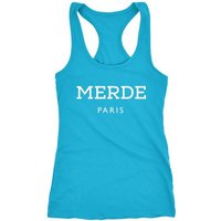 MoonWorks Tanktop Freches Damen Tank-Top Shirt Merde Paris Racerback Moonworks® von MoonWorks