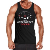 MoonWorks Tanktop Herren Tank-Top Shirt Total Unterhopft Bier Tank-Anzeige Moonworks® mit Print von MoonWorks