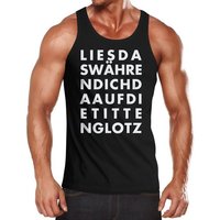 MoonWorks Tanktop Lustiges Herren Tanktop Lies das während ich dir auf die Titten klotz Spruch Moonworks® mit Print von MoonWorks