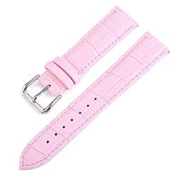 Multicolor-Uhrenarmband-Gurt-Frau Uhrenarmbänder Lederband 10-24mm Rosa 19mm von Moonbaby