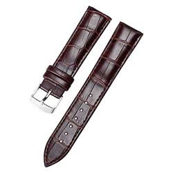 Uhrenarmband-Gurt-Männer Frauen-Uhrenarmband 18mm 20mm 22mm Uhrenzubehör 5 Brown 20mm von Moonbaby