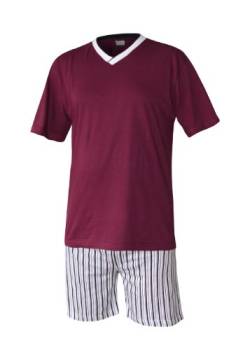 Moonline nightwear Herren Pyjama Schlafanzug kurz Herren Pyjama kurz Herren Shorty Schlafanzug aus 100% Baumwolle Gr XXL/58-60 von Moonline nightwear