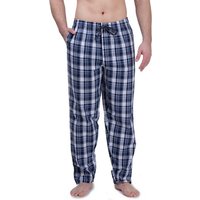 Moonline Schlafhose Herren Webhose Freizeithose Loungewear aus 100% Baumwolle von Moonline