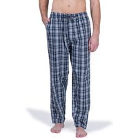 Moonline Schlafhose Herren Webhose Freizeithose Loungewear aus 100% Baumwolle von Moonline