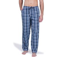 Moonline Schlafhose Herren Webhose Freizeithose Loungewear aus 100% Baumwolle von Moonline