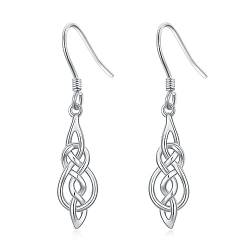 Keltische Knoten Ohrringe Damen aus Sterlingsilber, Schmuck Geschenke zum Geburtstag, Jubiläum und Weihnachten von Moonstone