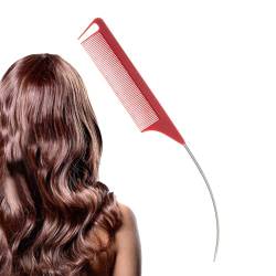 Schwanzkämme für das Haarstyling | Haarscheitelkamm aus Edelstahl - Professioneller Scheitelkamm zum Schneiden, Toupieren und Entwirren Moonyan von Moonyan