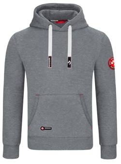 Mooseline Herren Hoodie Kapuzen Pullover Hoody Sweatshirt (Hellgrau, M) von Mooseline