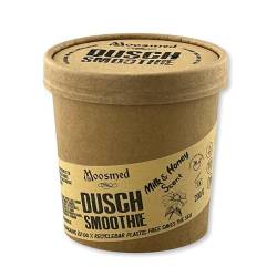 Moosmed Dusch Smoothie Milk&Honey - vegane Bio-Seife handgefertigt in Deutschland – Dusch Butter mit Peeling Effekt von Moosmed