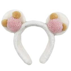 Stirnbänder, Bär Haar Hoop Plüsch Bär Stirnband Bär Ohr Headwear Stirnband für Frauen Mädchen Cartoon Plüsch Haarband Kopfschmuck von Morain