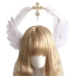 Stirnbänder, Damen für Sonne Patentante Kopfbedeckung Stirnband Gothic Virgin Barock Haarschmuck Laufstege Requisiten von Morain