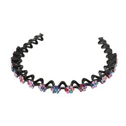 Stirnbänder, Strass Floral Stirnband Strass Blume Stirnband Haarkranz Blumenkrone Strass Haar Hoop Strass Stirnband von Morain