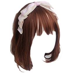 Stirnbänder, große Schleife, Haarreif, Vintage-Spitze, Kopfbedeckung, Feen-Kopfschmuck, Accs Haarreifen für Straßenschießen von Morain