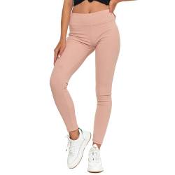 Beige Leggings Moraj Mit Hohem Bund von Moraj