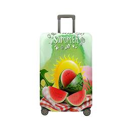 Morbuy Elastisch Reise Kofferhülle Kofferschutzhülle Koffer Schutzhülle mit Reißverschluss Luggage Cover Waschbar 3D Drucken Gepäck Cover mit Kofferschutz-Bezug (Wassermelone 6,XL (30-32 Zoll)) von Morbuy