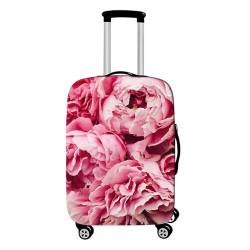 Morbuy Elastisch Reise Kofferhülle Kofferschutzhülle Koffer Schutzhülle mit Reißverschluss Luggage Cover Waschbar 3D Rosen-Thema Drucken Gepäck Cover mit Kofferschutz-Bezug (H,XL (30-32 Zoll)) von Morbuy