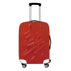 Morbuy Elastisch Reise Kofferhülle Kofferschutzhülle Koffer Schutzhülle mit Reißverschluss Luggage Cover Waschbar Rot Festlich Gepäck Cover mit Kofferschutz-Bezug (M,L (26-28 Zoll)) von Morbuy