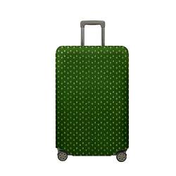 Morbuy Elastisch Reise Kofferhülle Punktmuster Kofferschutzhülle Koffer Schutzhülle mit Reißverschluss Luggage Cover Waschbar Gepäck Cover mit Kofferschutz-Bezug (Dunkelgrün,XL (30-32 Zoll)) von Morbuy