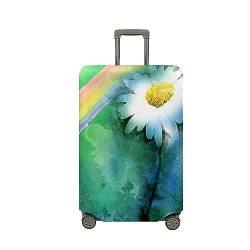 Morbuy Elastisch Reise Kofferschutzhülle Abdeckung Waschbar 3D Kofferhülle Schutz Bezug mit Reißverschluss Luggage Cover Koffer Schutzhülle (Regenbogen,M (22-24 Zoll)) von Morbuy