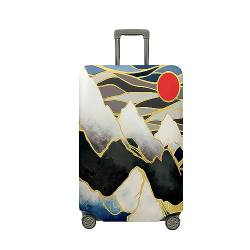 Morbuy Elastisch Reise Kofferschutzhülle Abdeckung Waschbar Kofferhülle Schutz Bezug mit Reißverschluss Luggage Cover Koffer Schutzhülle (Berg 3,XL (30-32 Zoll)) von Morbuy